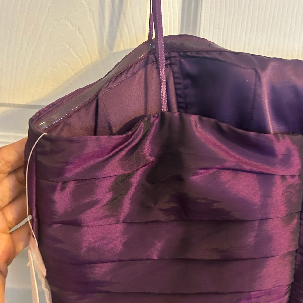 Jessica Simpson Strapless Plum Dress - Picture 8 of 10